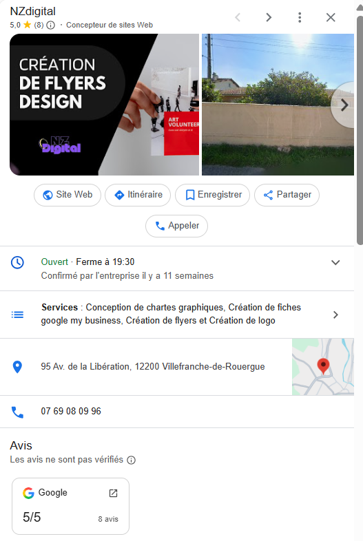 fiche google nzdigital